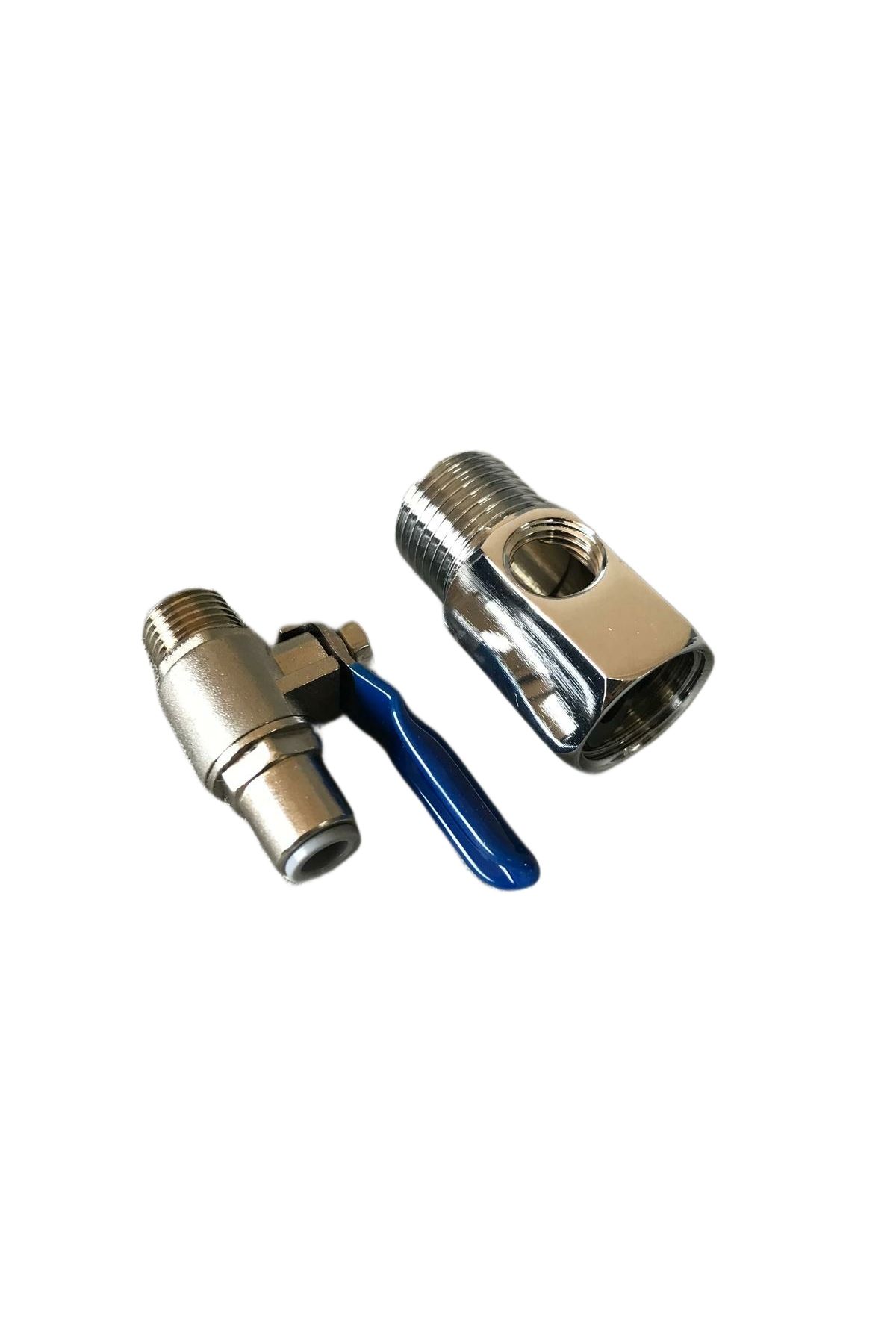 REVERSOSMOZARISU Su Arıtma Metal Hat Alma Aparatı 1/2'' + Küresel Vana 6 MM