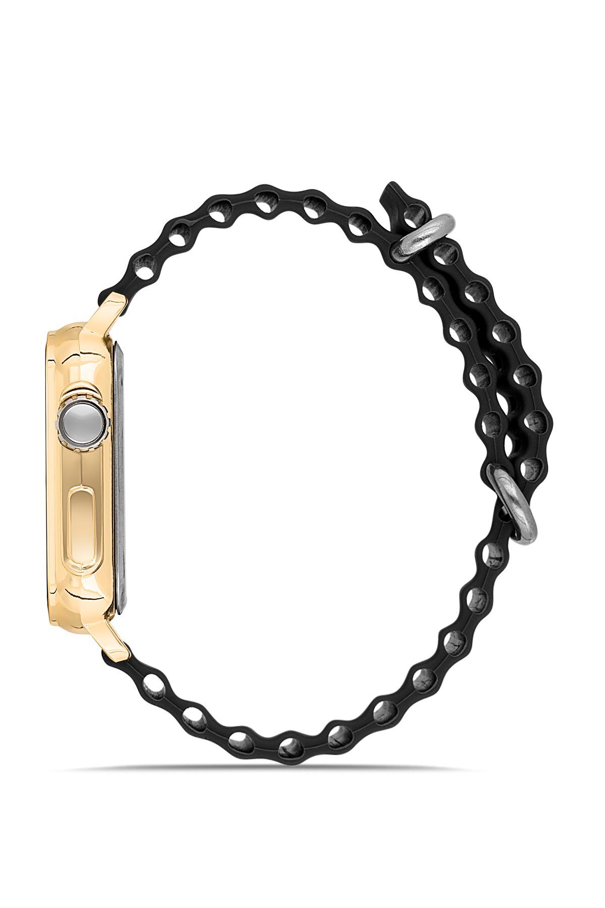 Aqua Di Polo 1987  Siyah Gold Silikon Unisex Dijital Led Kol Saati - Görsel 5