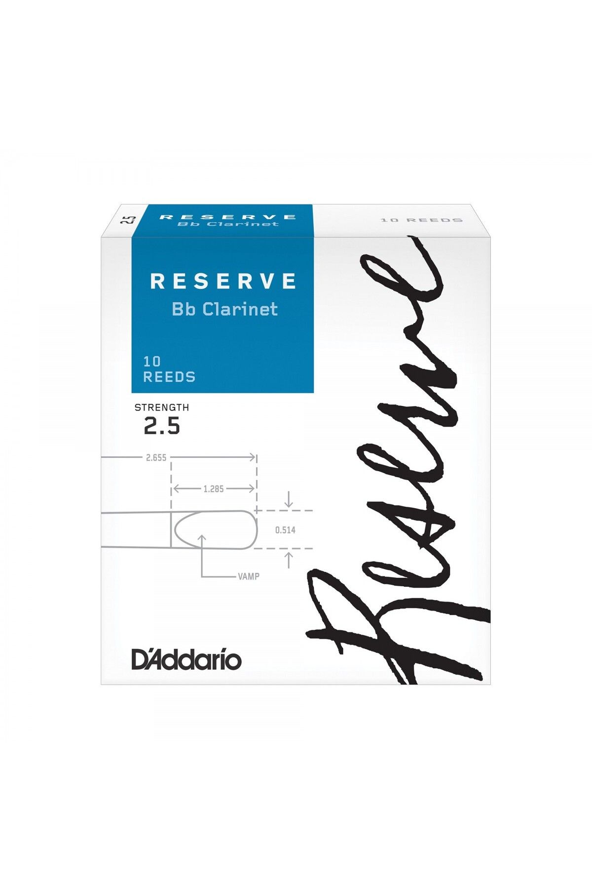 Daddario D'Addario Woodwinds Reserve DCR1025 Sib Klarnet Kamışı No:2.5