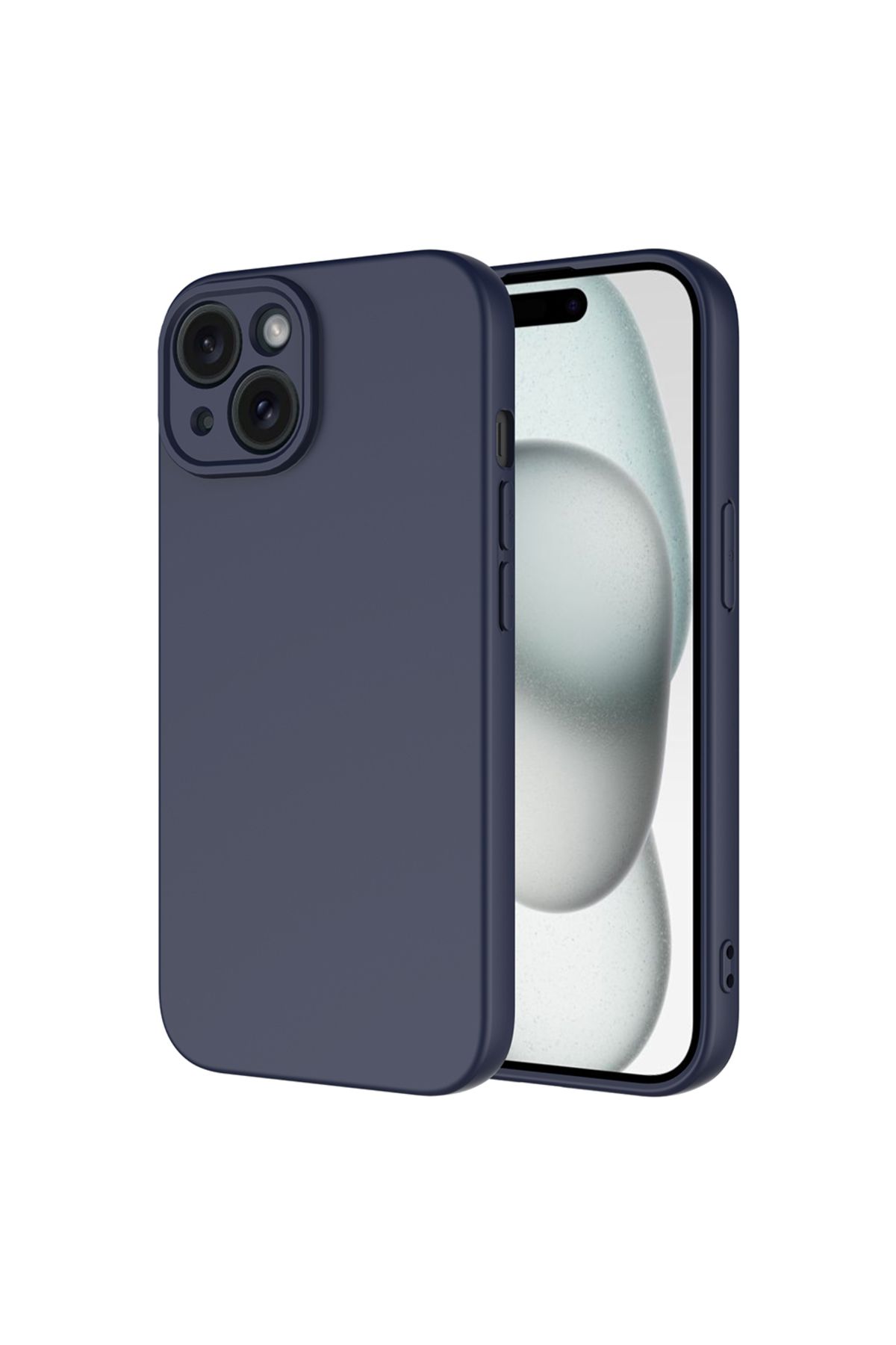 halkhouse Apple iPhone 15 Kılıf Renkli Esnek Kırılmaz Yüksek Koruma Silikon Marra Kapak