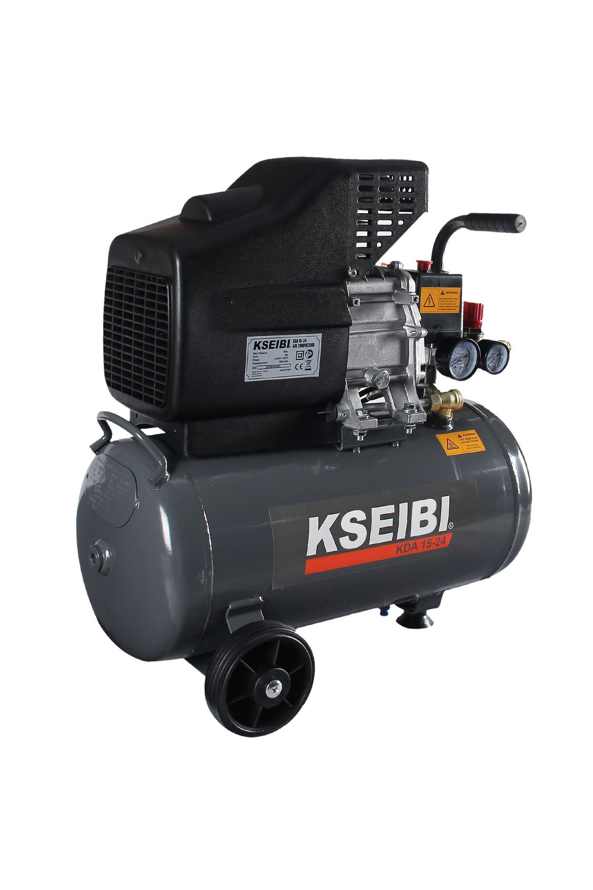 kseibi-ضاغط الهواء KDA15-24 بسعة 24 لترًا ومحرك بقوة 2 حصان وقوة 1500 واط 6