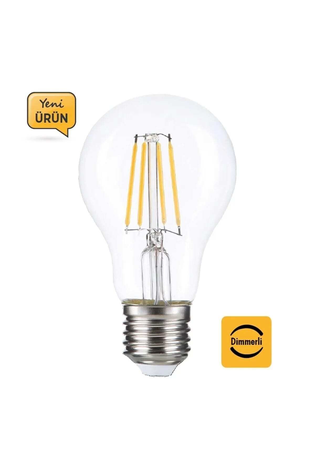 Heka Led Filament Rustik Ampul E27 8W 3000K Gün Işığı