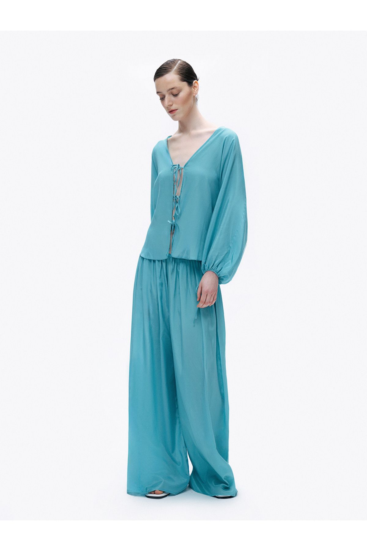Nocturne-Bead Embroidered Shirt 2