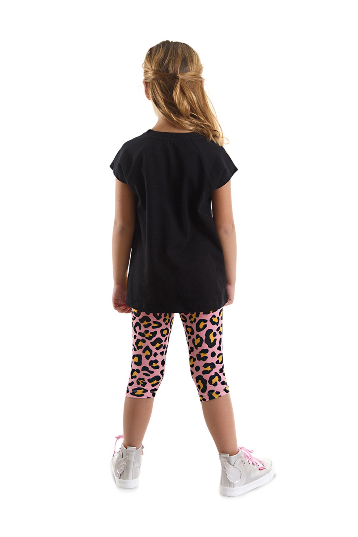 MSHB&G-Leopard and Zebra Print Summer Tunic, T-shirt and Leggings Set for Girls 2