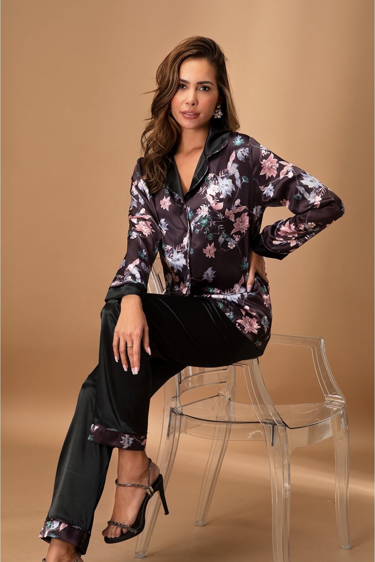 mdm style 5650 - Saten Pijama Takım