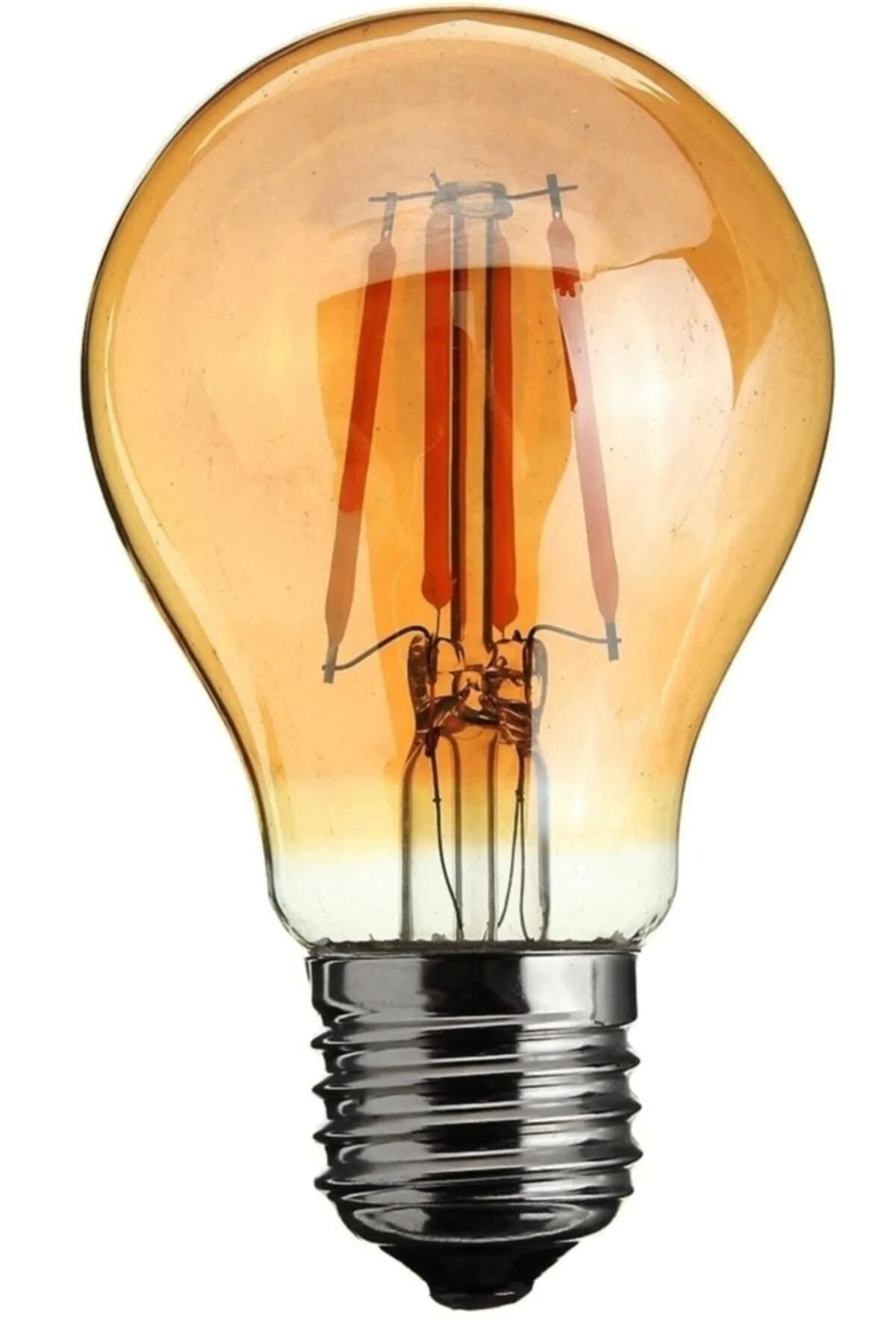Heka Erd37 A60 Standart Tip Flamanlı Rustik Led Ampul 6 Watt