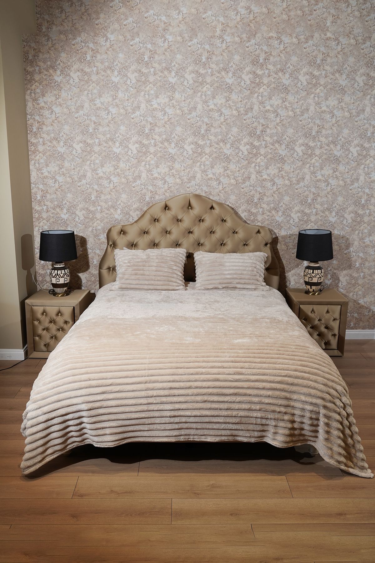 Dainty Home -serra- Vizon Renk Tek Kişilik Yumuşak yatak örtüsü Takımı