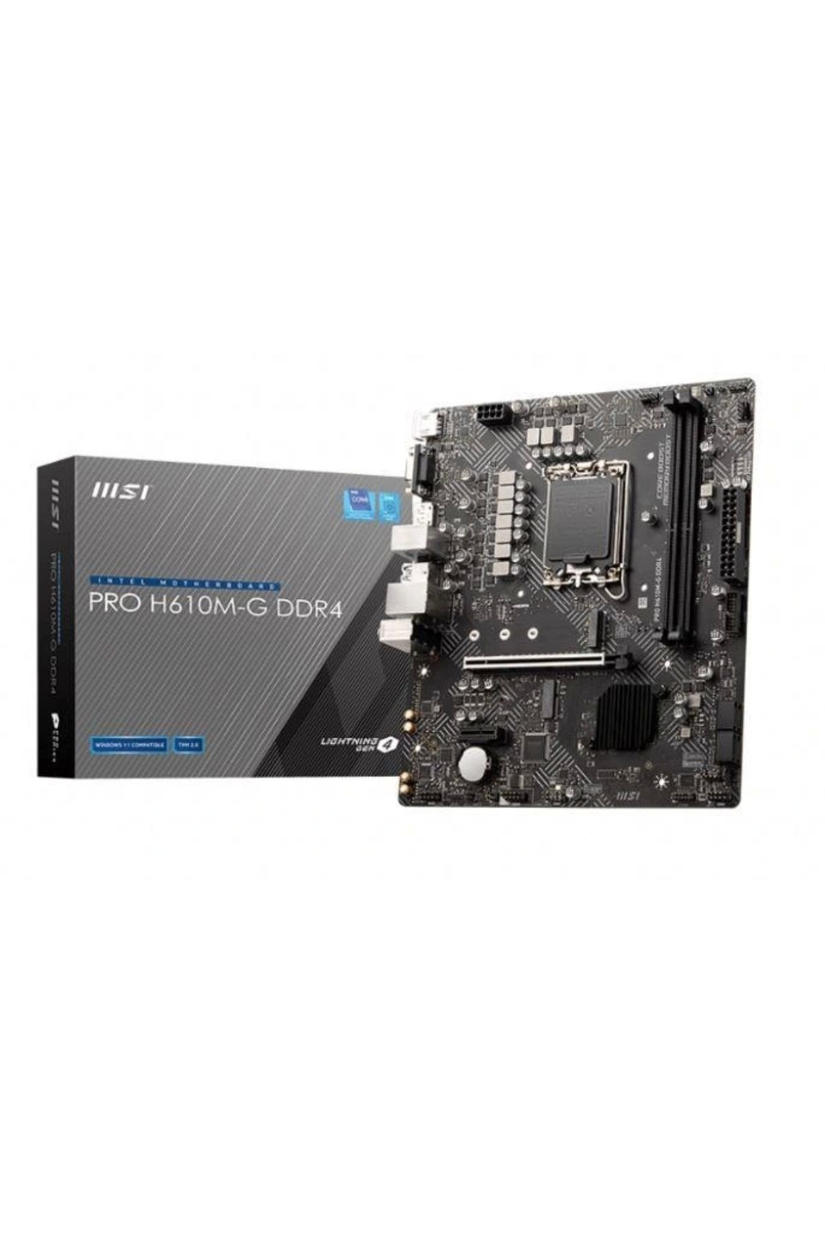 ShopNova MSI PRO H610M-G DDR4 3200MHZ 1XVGA 1XHDMI 1XDP 1XM.2 USB 3.2 MATX 1700P (12. / 13. VE 14. NESİL İŞLE