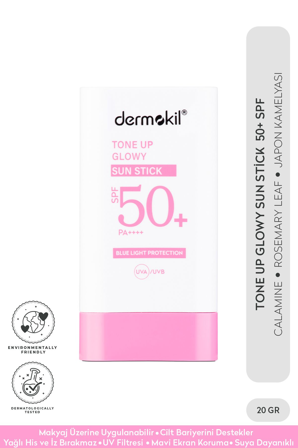 Dermokil Tone Up Glowy Sun Stick 50 + SPF Ton Eşitleyici Stick Güneş Koruyucu
