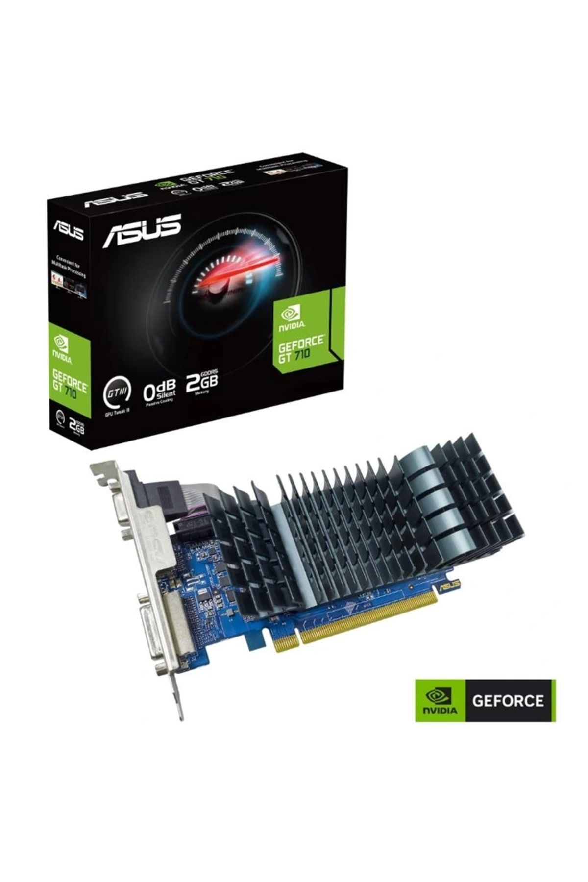 ShopNova ASUS GEFORCE GT710-SL-2GD5-BRK-EVO 2GB DDR5 64BIT 1XVGA 1XHDMI 1XDVI EKRAN KARTI