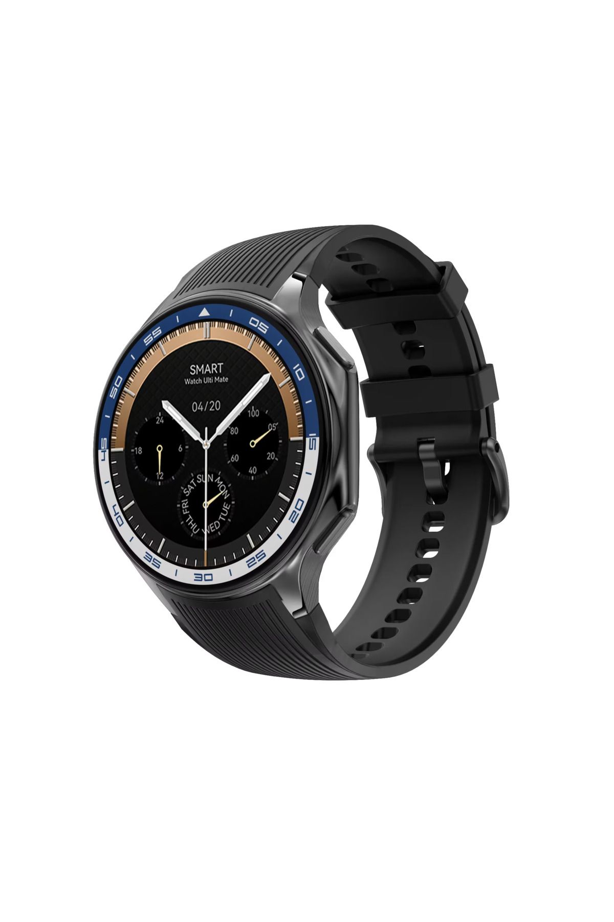Smart Vibe-Smartwatch AMOLED Always ON DTX™ WATCH 1.43" 3D Surround Vision, Bluetooth Call, Multi Sport, Black 3