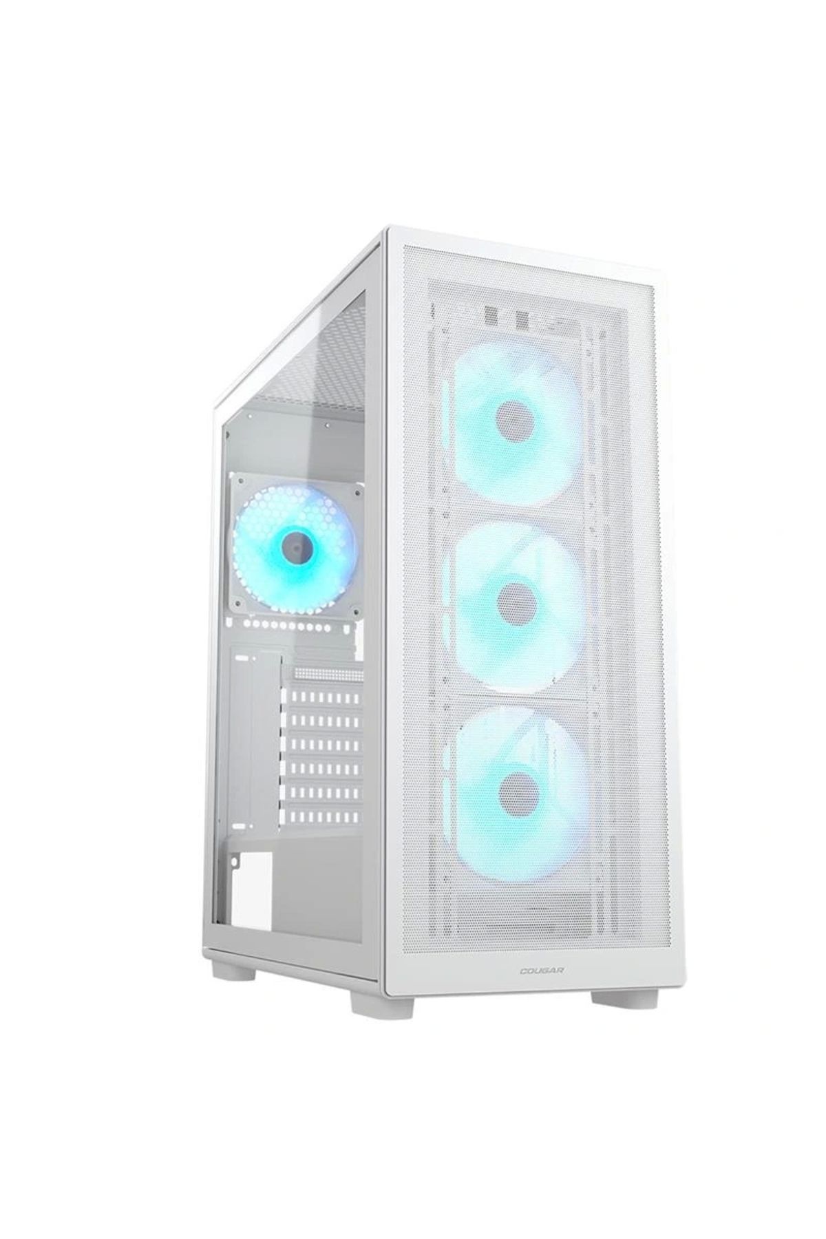 ShopNova COUGAR MX220 PSU YOK 4XARGB FAN USB 3.0 TYPE-C MIDI TOWER GAMING KASA BEYAZ