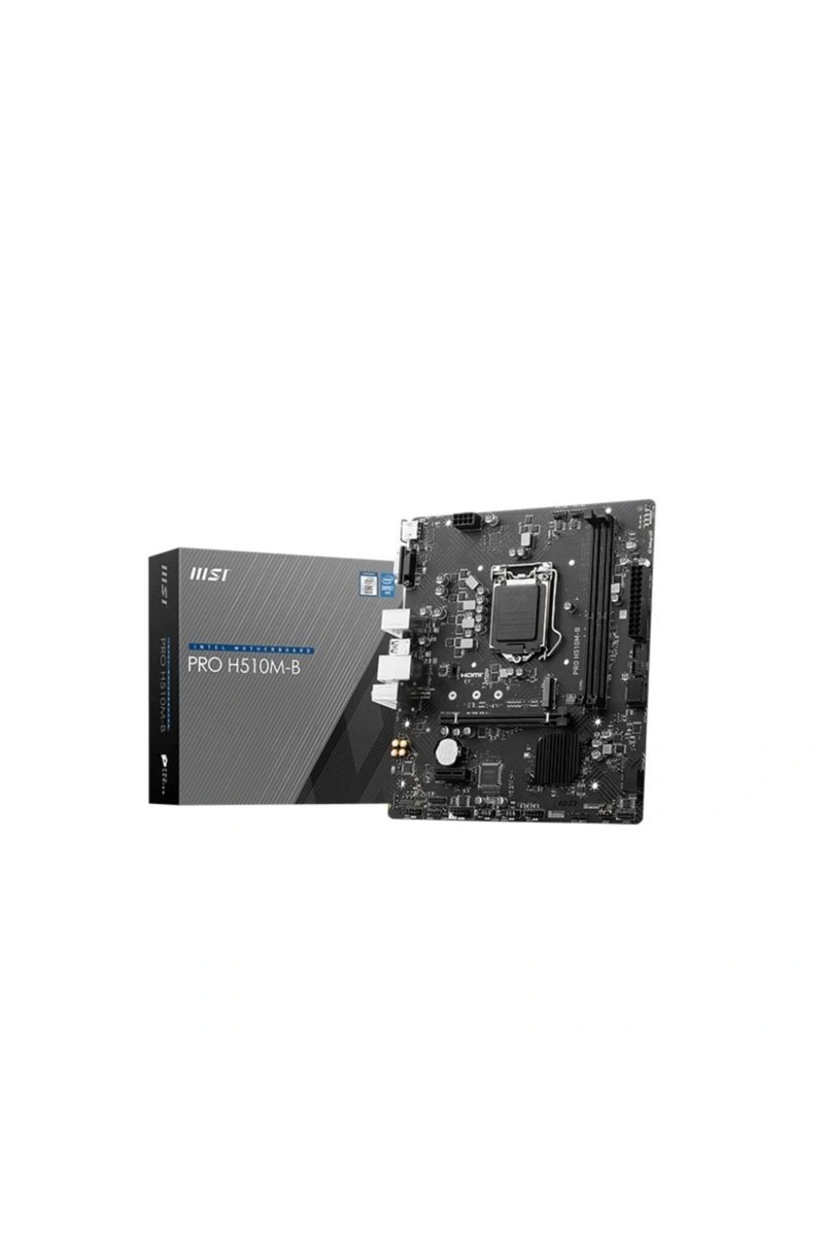 ShopNova MSI PRO H510M-B DDR4 2933MHZ 1XHDMI 1XVGA 1XM.2 USB 3.2 MATX 1200P (SADECE 10.NESİL İŞLEMCİ UYUMLU-H