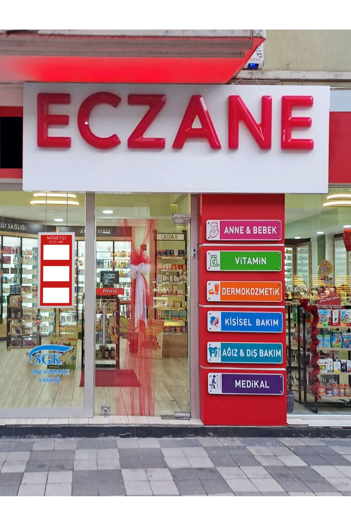Ufuk Store IŞIKLI NÖBETÇİ ECZANE PANOSU MODEL 3 ASKILI