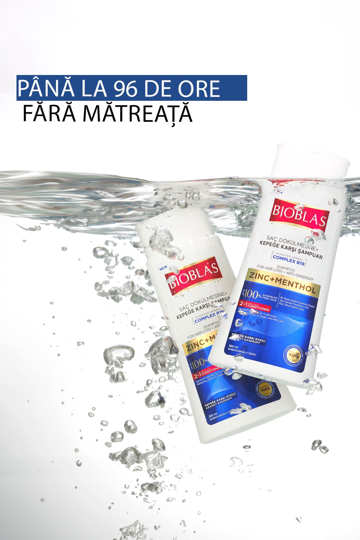Bioblas-Șampon anti-mătreață 2 în 1 - Prospețime cu mentol 360 ml 4