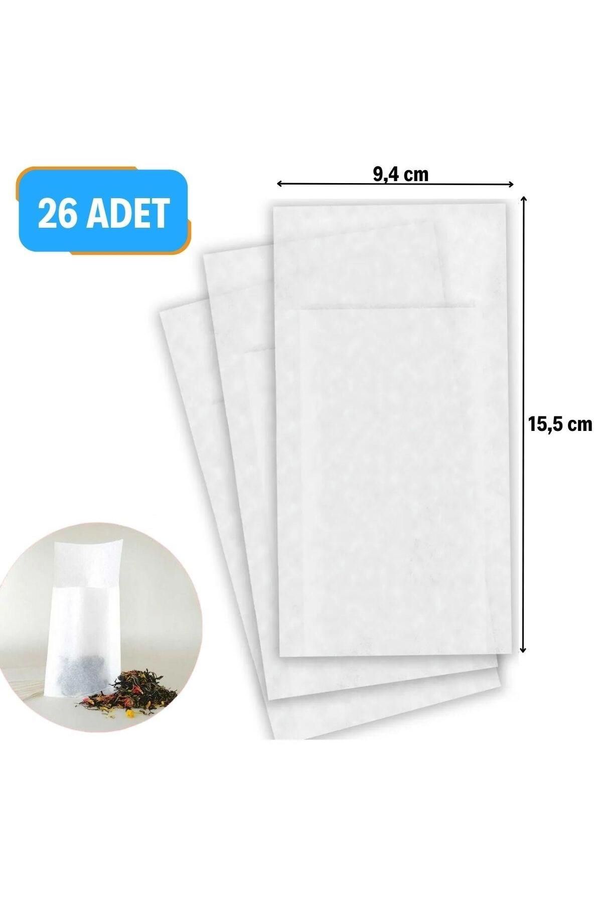 STOREMAX 26 Adet Pratik Kullan At Çay,Bitki Çayı,Filtre Kahve Demleme Poşeti Süzgeci TrendBazaar 105756