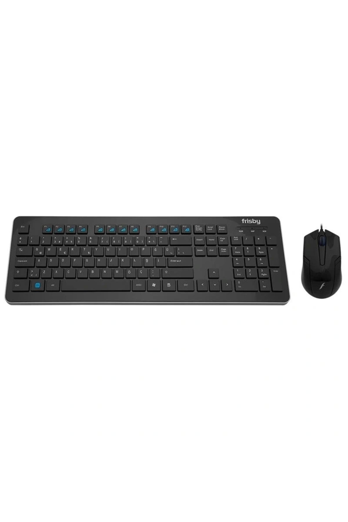 ShopNova FRISBY FK-158QU USB Q TR MM SİYAH KABLOLU KLAVYE MOUSE SET