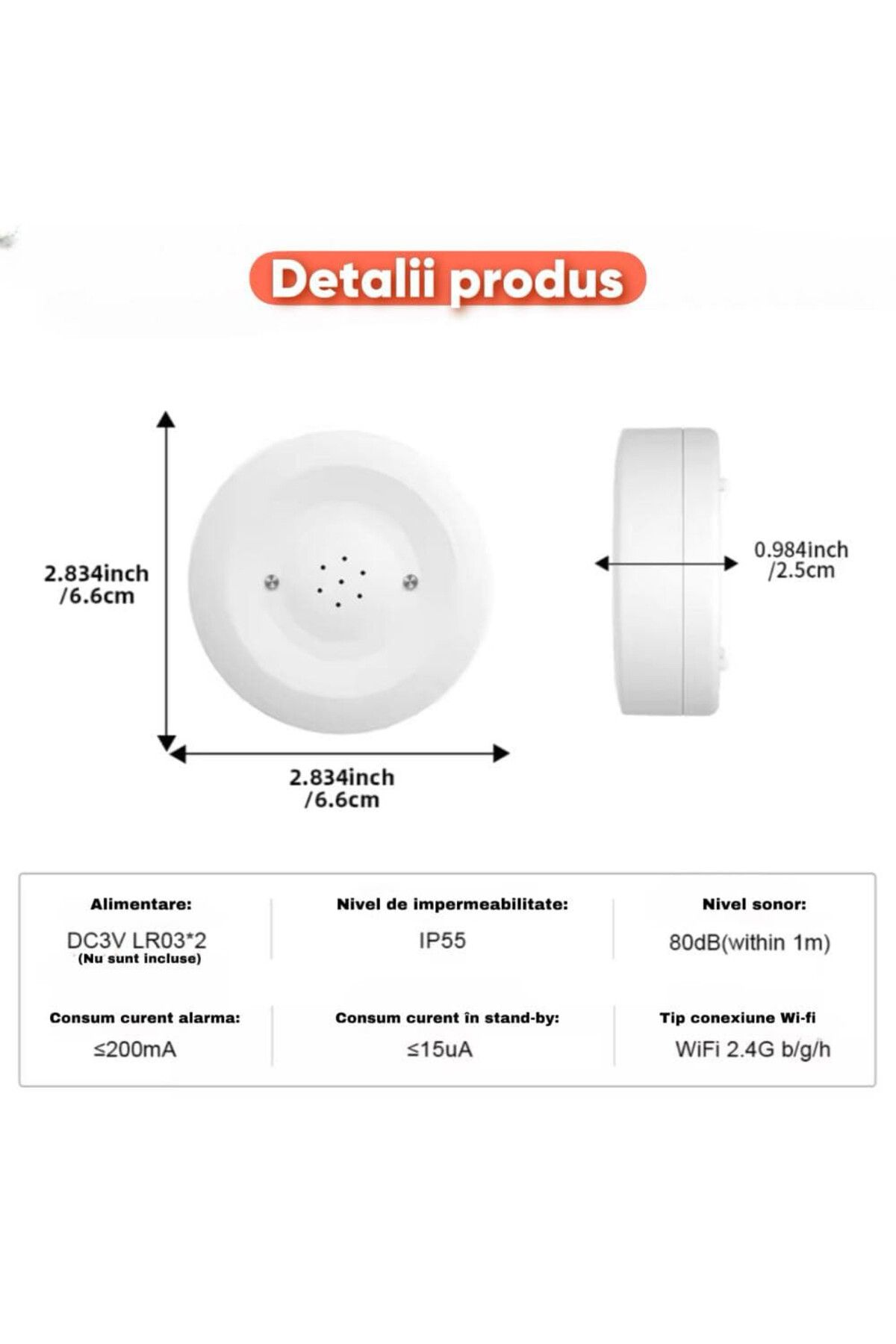 ANTOSMART-Flood Sensor with 80 dB Alarm and Wi-Fi Connectivity 8