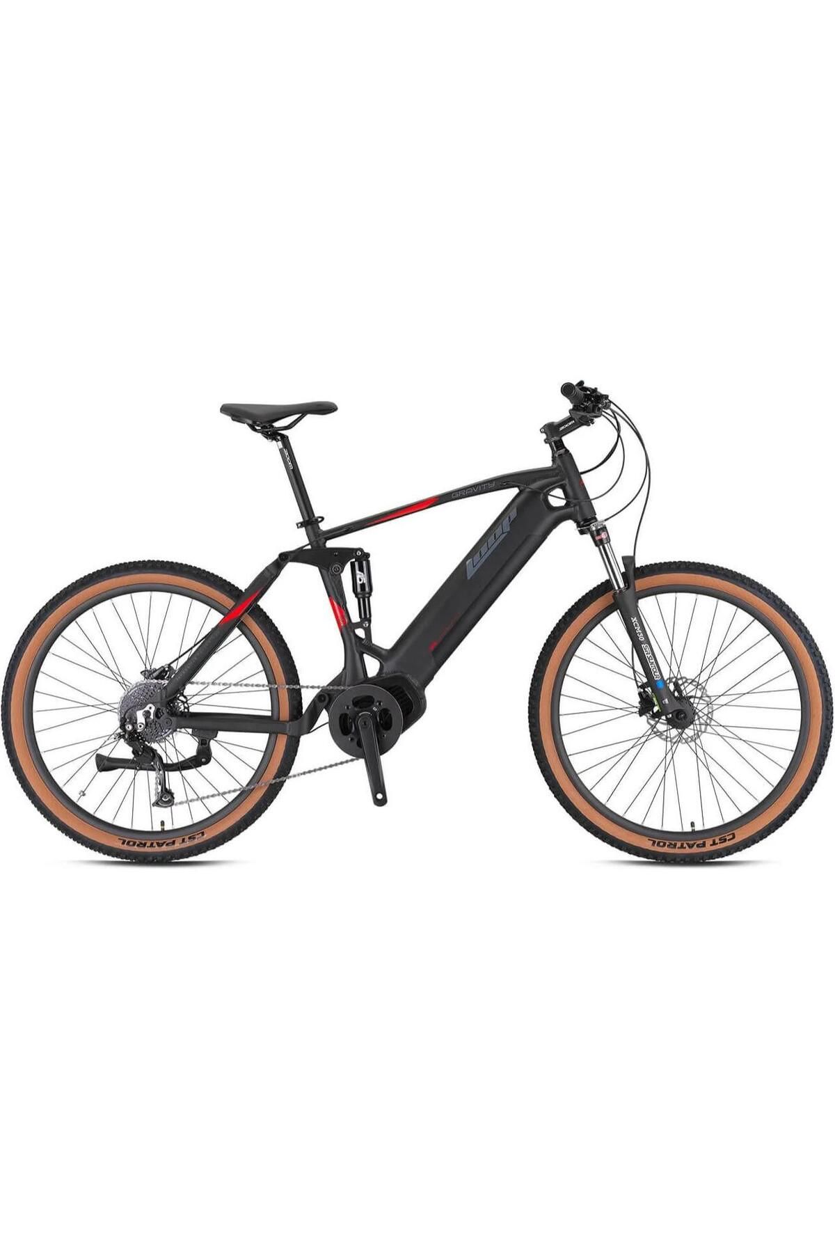 Loop GRAVITY - 29 - MTB 18.5'- 10 Vites - Elektrikli - Mat Siyah-Füme/Kırmızı