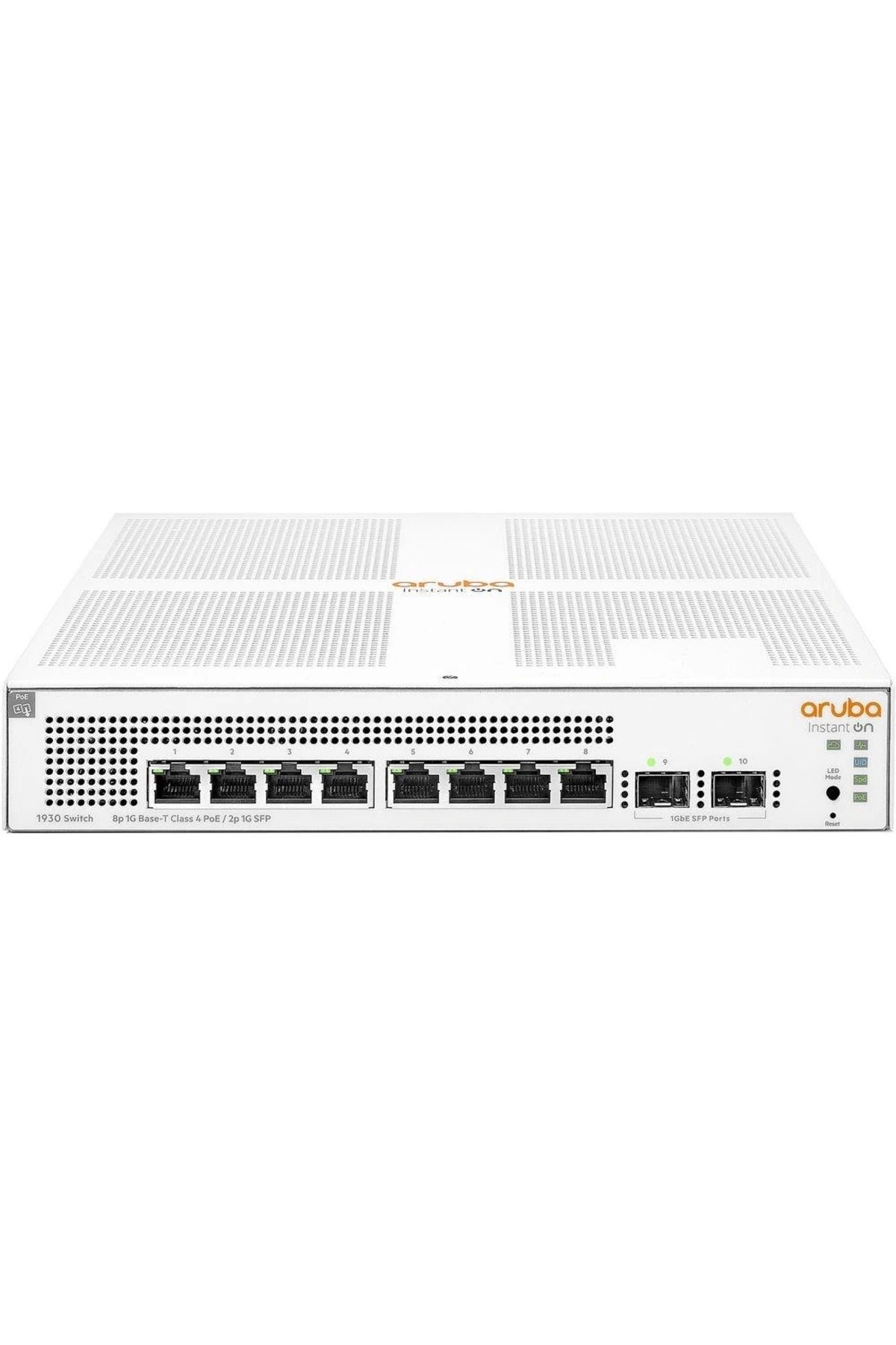 ShopNova HPE ARUBA ION 1930 JL681A 8 PORT GIGABIT POE + 2XSFP UPLINK YÖNETİLEBİLİR 124W POE SWITCH
