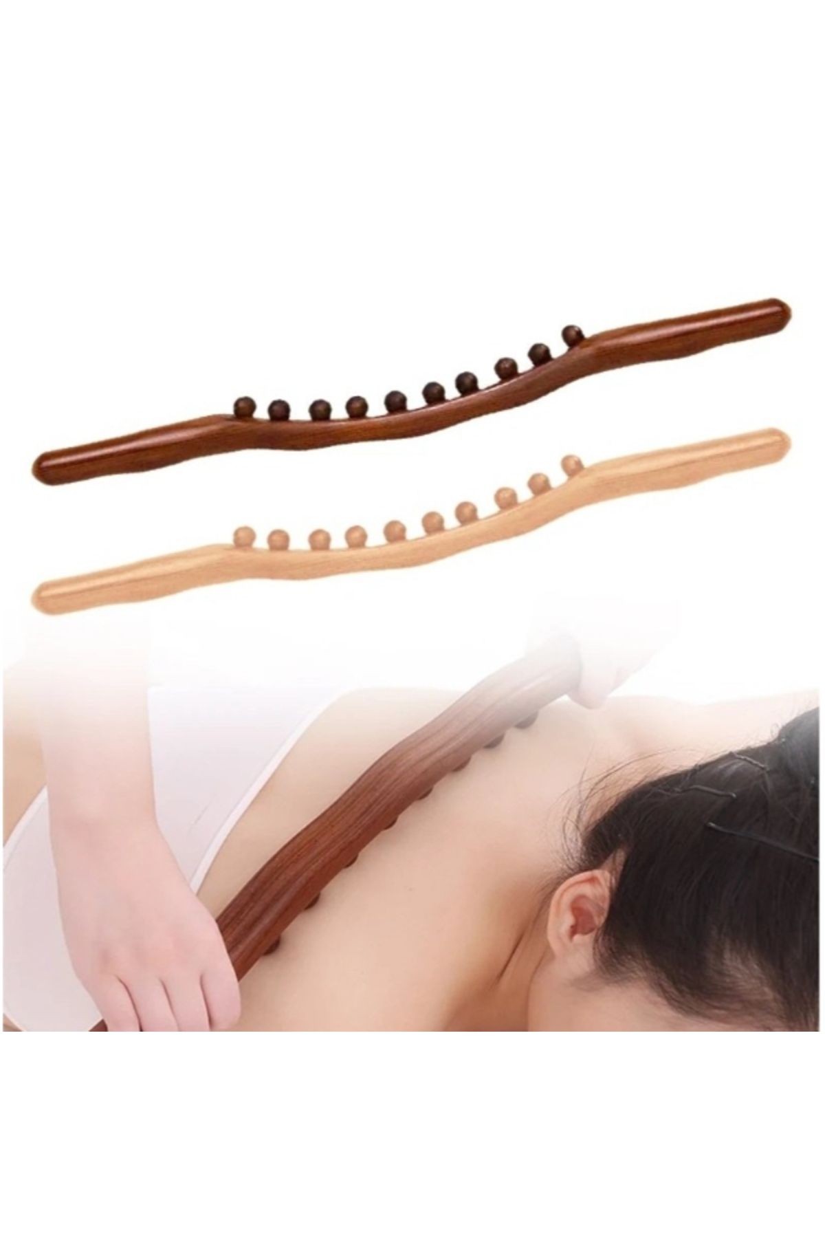 kuzenler store 60 cm Doğal Ahşap Masaj Sopası
