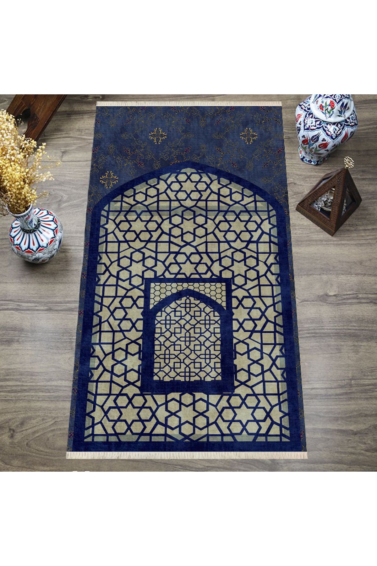 ROVİGO HOME Dijital Baskılı, Yıkanabilir, Yumuşak Dokulu Çocuk ve Yetişkin SECCADE S-DOT-SN-024