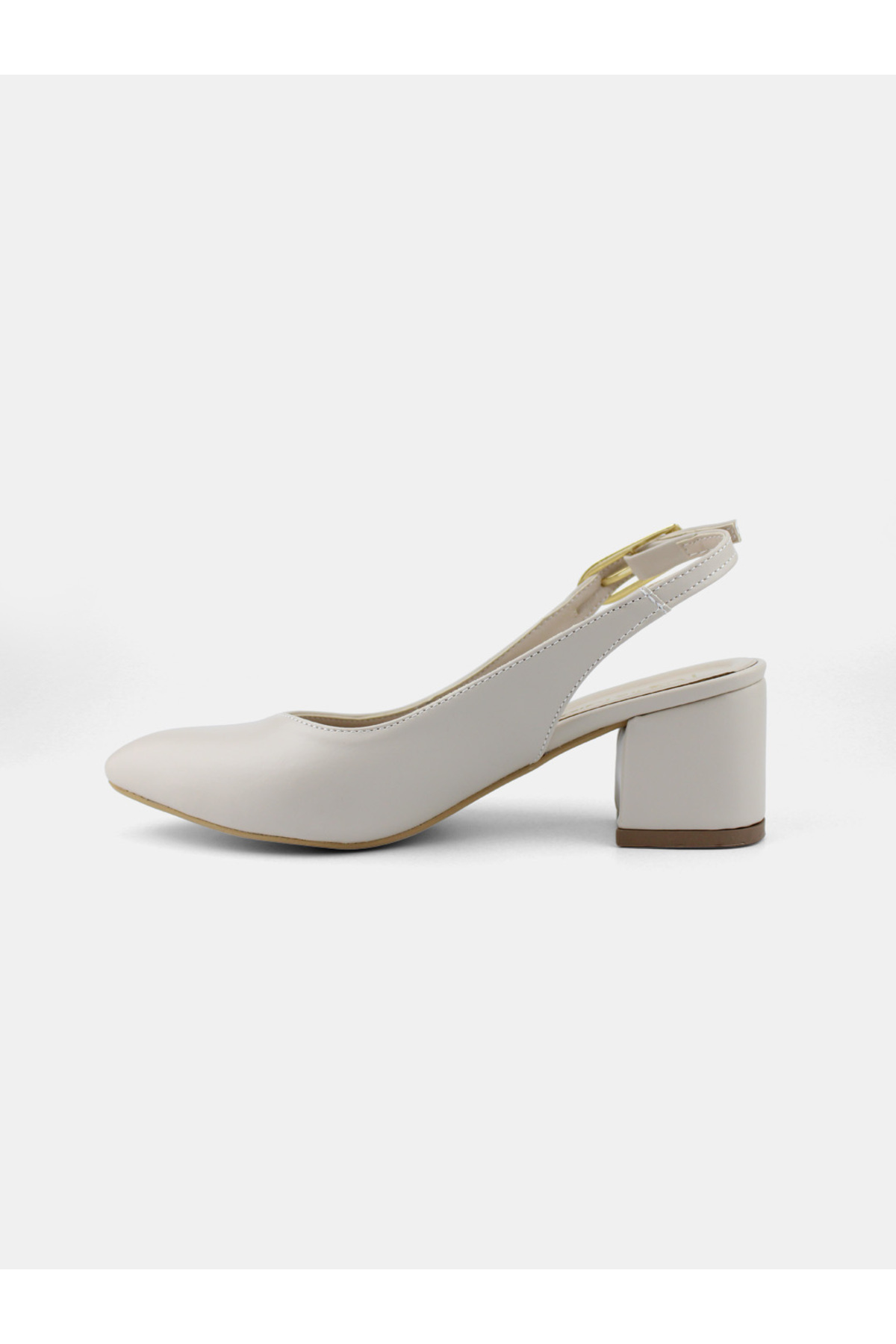 MAGGIO-Cream Women's Heeled Shoes Are Narrow Fit, Buy One Size Larger 5
