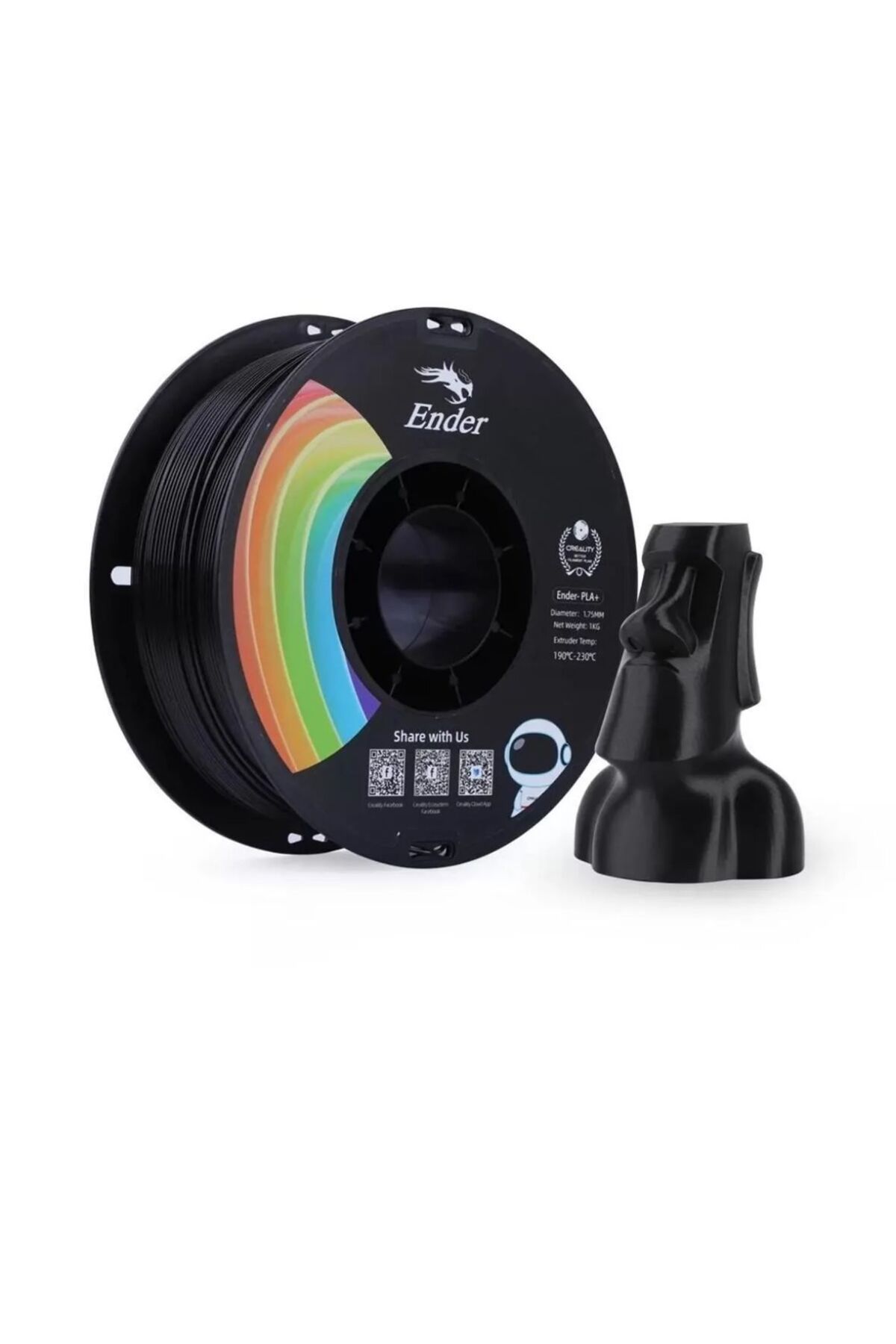 3desen Creality Ender Plus Pla Black Siyah 1.75mm 1kg