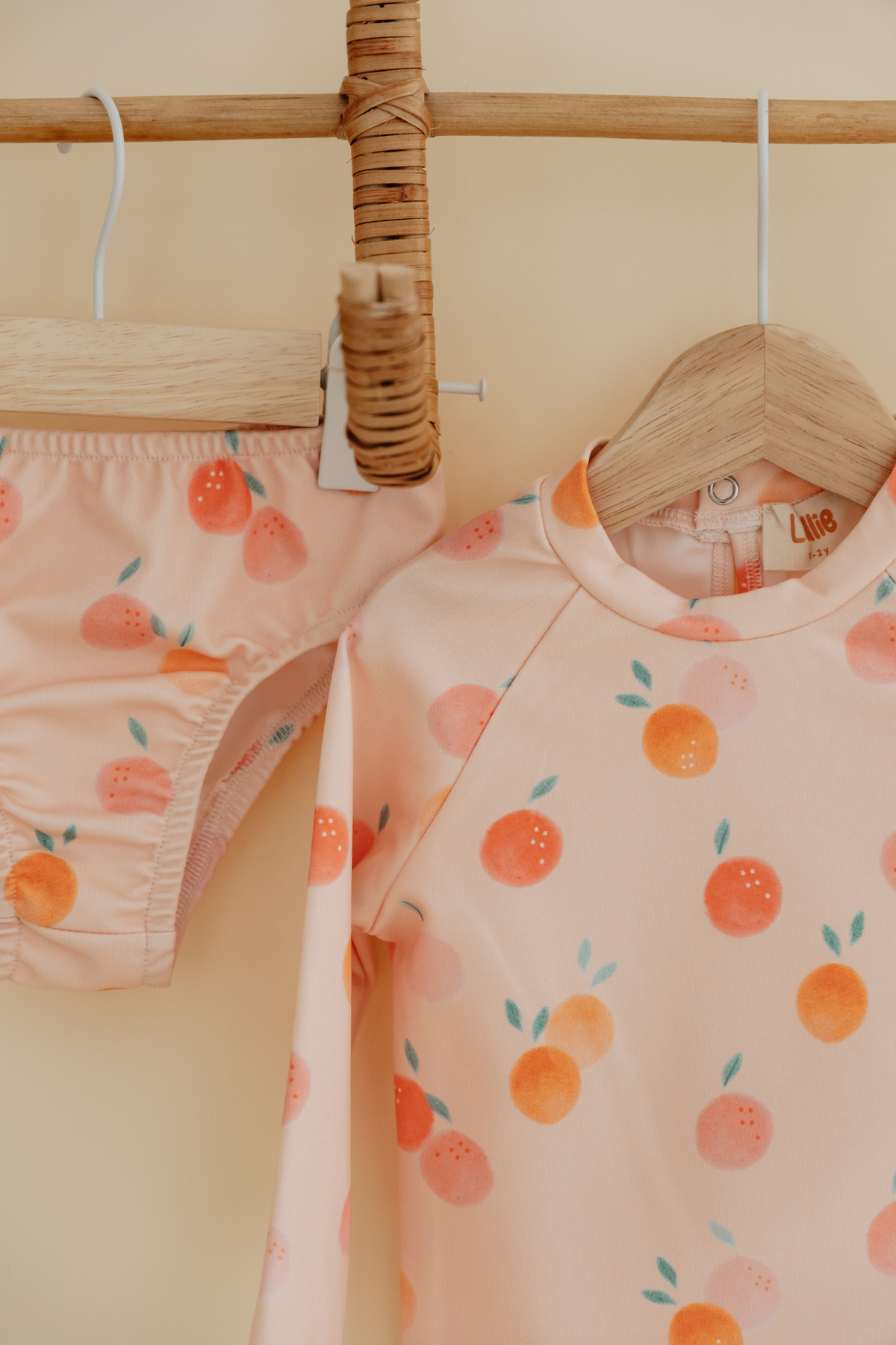 Lollie Baby&Kids UV Korumalı Mayo Bebek & Çocuk - Şeftali Desenli fotoğrafı 2 (önizleme)