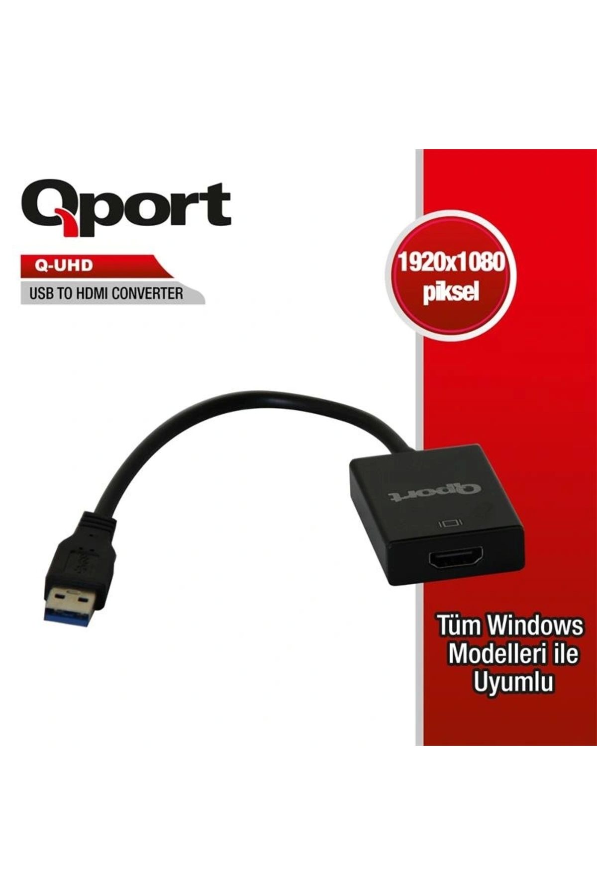 ShopNova QPORT Q-UHD USB 3.0 TO HDMI DÖNÜŞTÜRÜCÜ