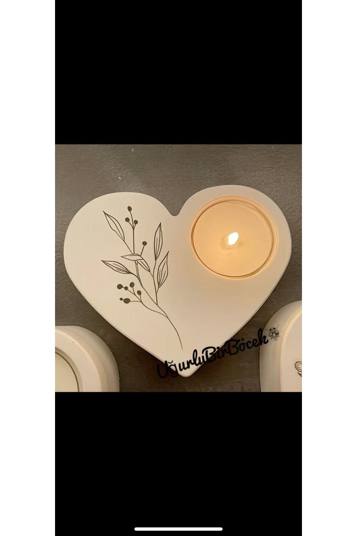 modesign KALP MODEL TEALIGHT MUMLUK SOYUR RESİMLİ BİBLO DEKORATİF HEDİYELİK MUM DAHİLDİR