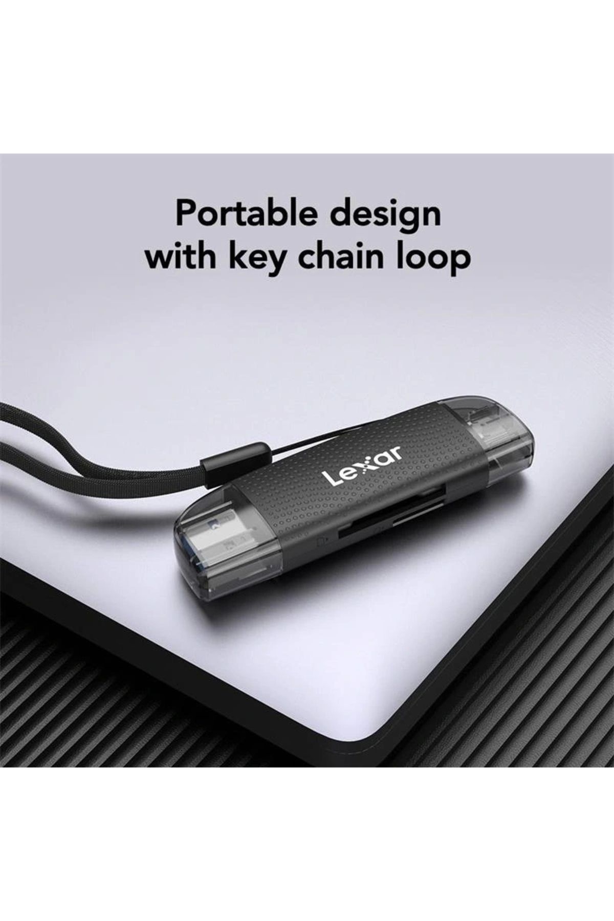 ShopNova LEXAR LRW310X-BNBNG DUAL SLOT USB-A/C MICROSD CARD USB 3.1 READER KART OKUYUCU MICROSD/SD