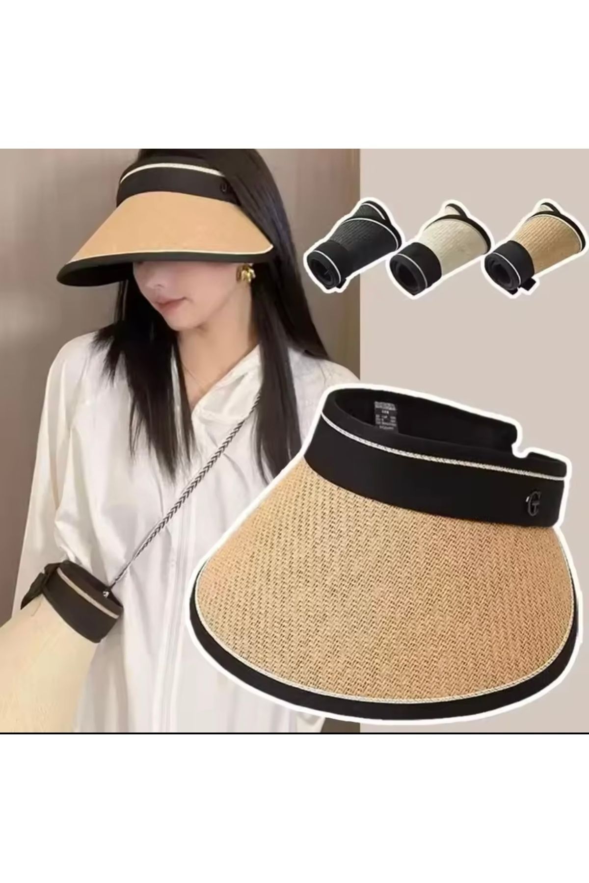 mahsel shop Vizör hasır şapka UV korumalı