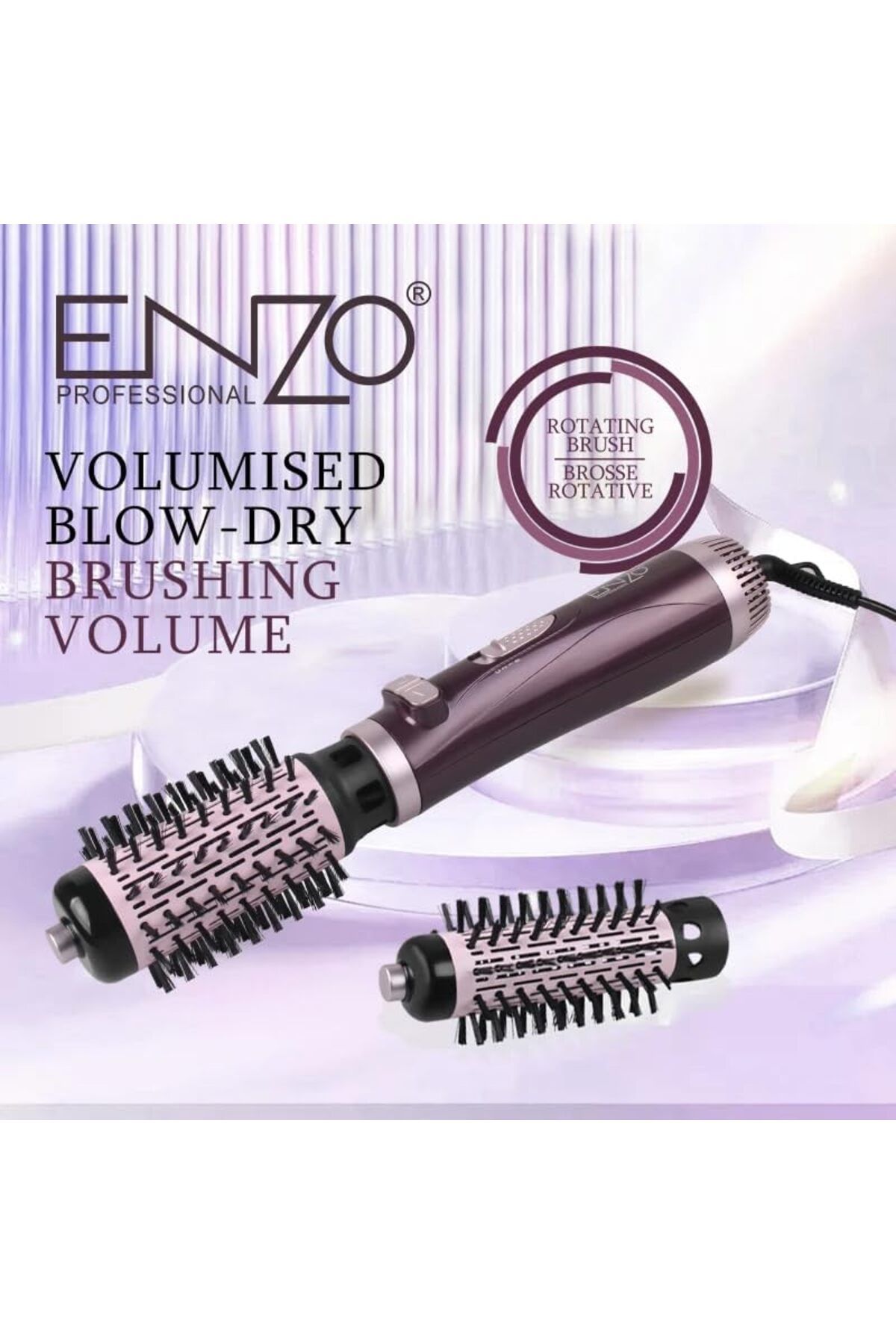 ENZO-EN-747 Rotating Hot Air Brush Styler - Intl Version 3