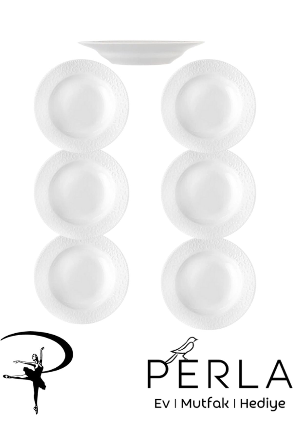 Porland İdil Beyaz Çukur Tabak 19cm