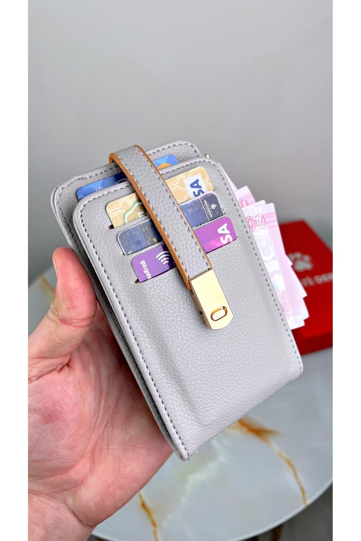 patideri-Pocket Size Vertical Mini Wallet with Plenty of Card Holders (Custom Printed Name) 3