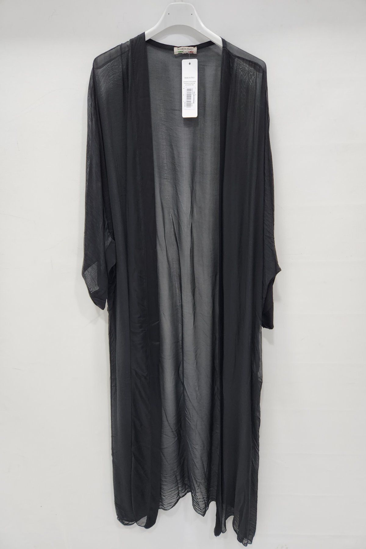 Luisido Kadın Siyah İtalyan İpek Kaftan