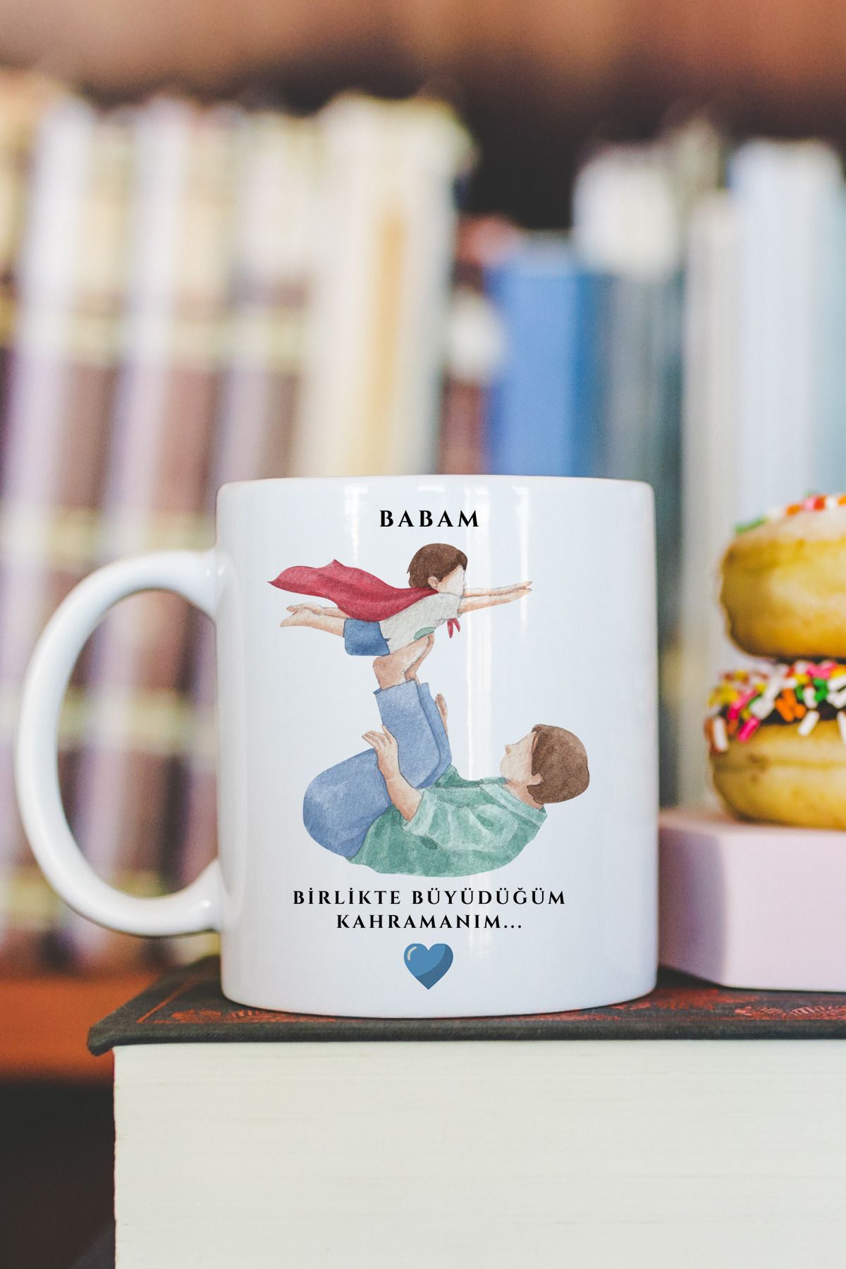Witchy Co Babam, Birlikte Büyüdüğüm Kahramanım Yazılı, Babalar Gününe Özel Kupa Bardak, Hediyelik