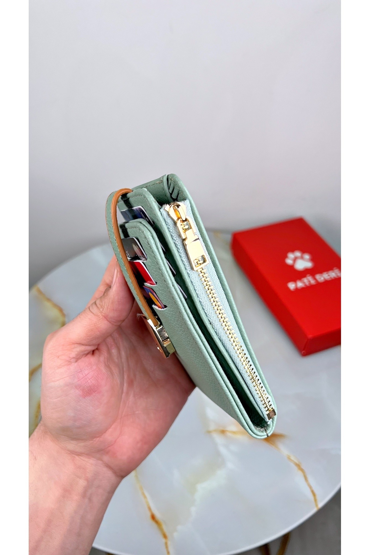 patideri-Pocket Size Vertical Mini Wallet with Plenty of Card Holders (Custom Printed Name) 7