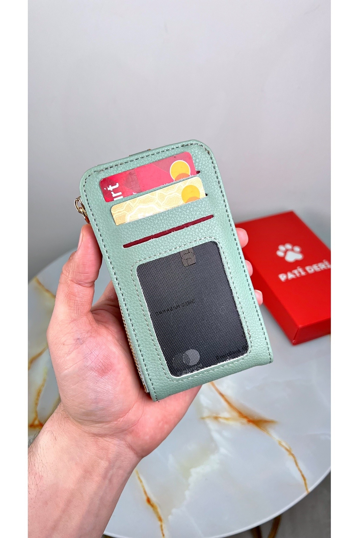 patideri-Pocket Size Vertical Mini Wallet with Plenty of Card Holders (Custom Printed Name) 8