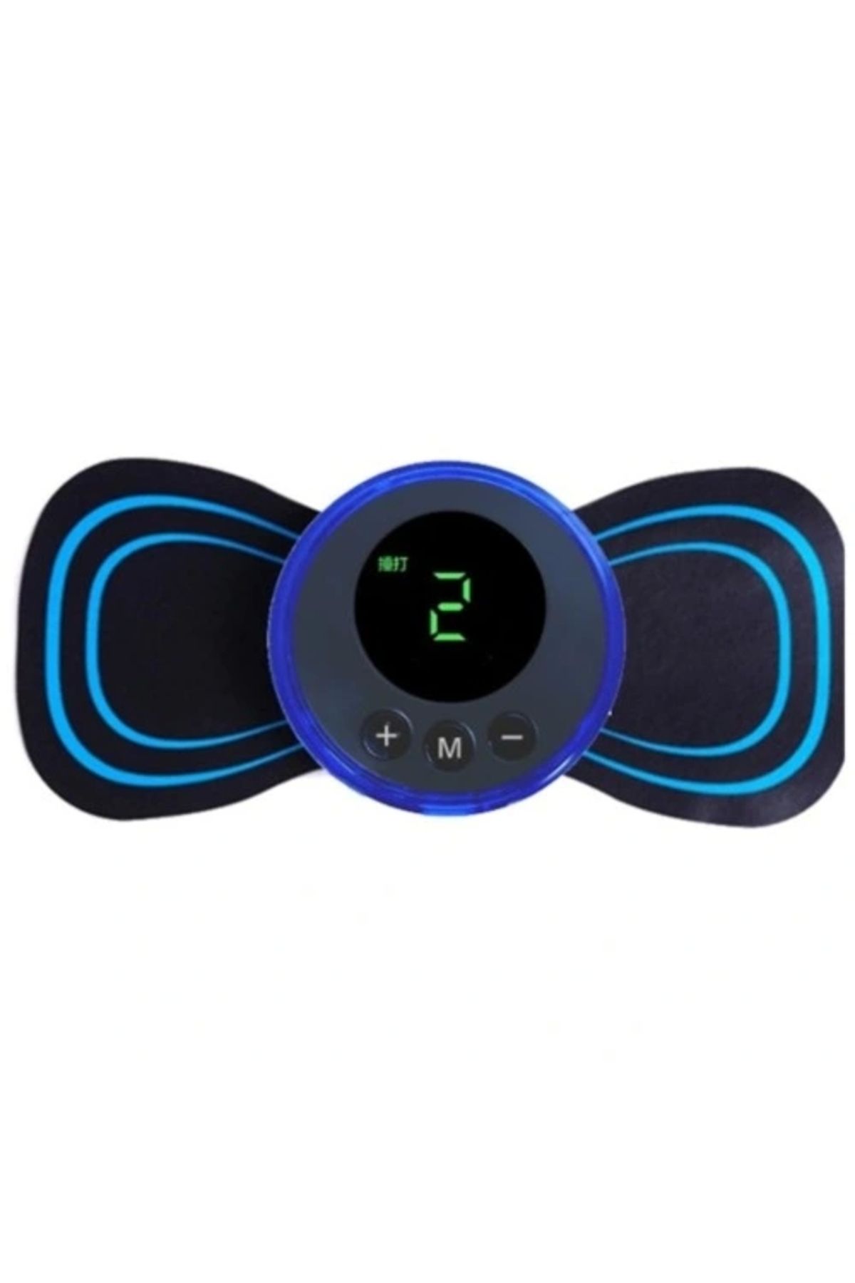 ShopNova 8 Modlu Mini Şarjlı Kelebek LCD Ekran Ems Boyun Omuz Kol Sırt Elektrikli Masaj Bantı Kas Stimülatörü