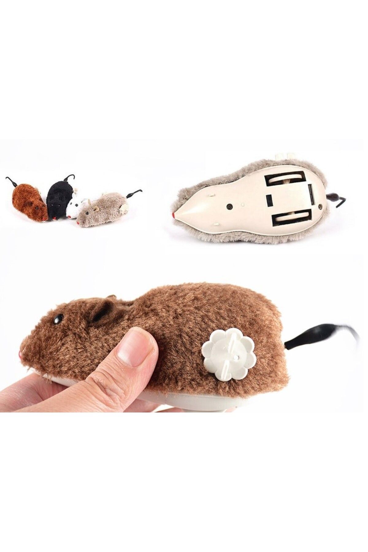 kuzenler store Kurmalı Fare Kedi Eğitim Oyuncağı