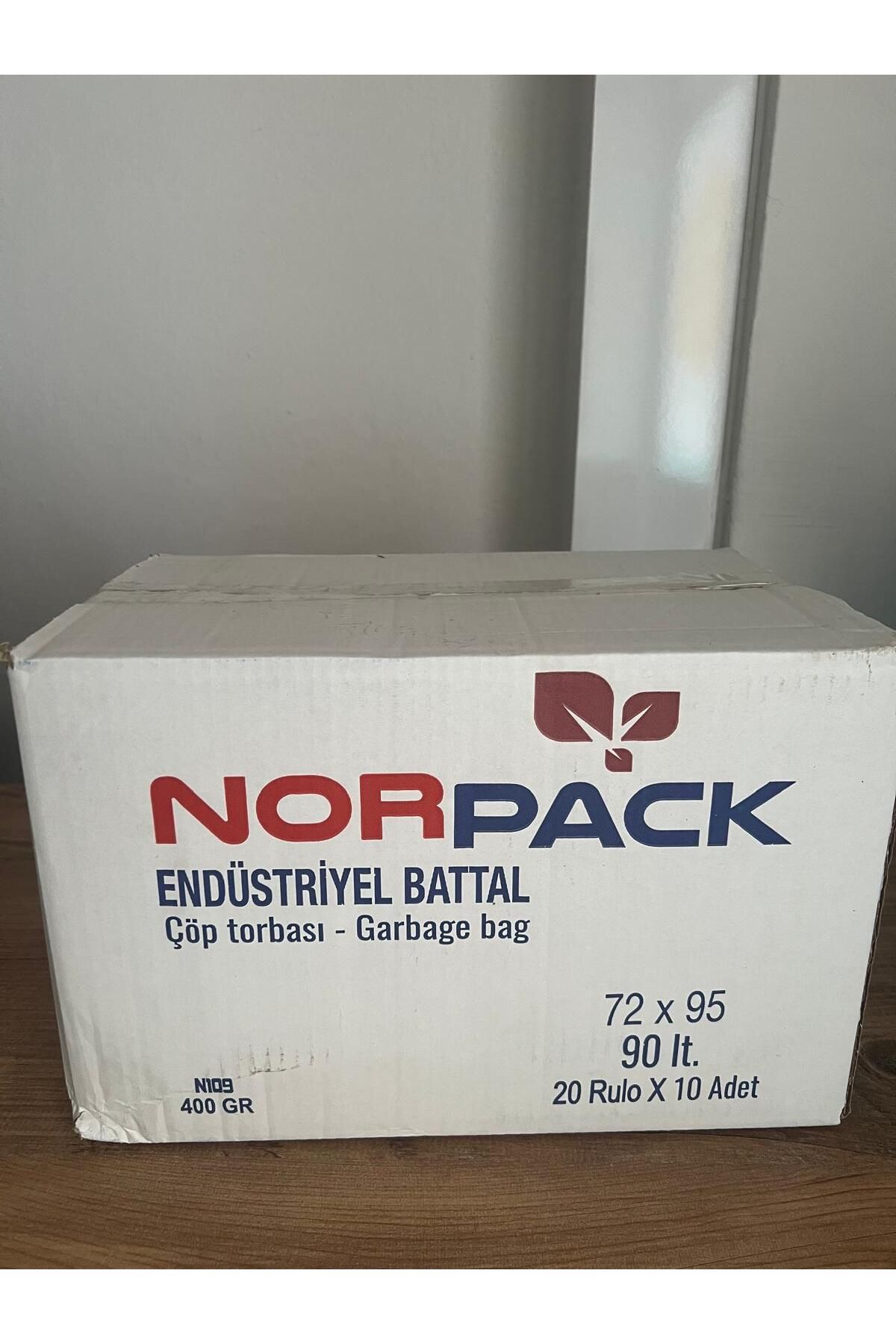 norpack BATTAL BOY ÇÖP POŞETİ 72X90 KOLİ İÇİ 20 RULO 400 GR