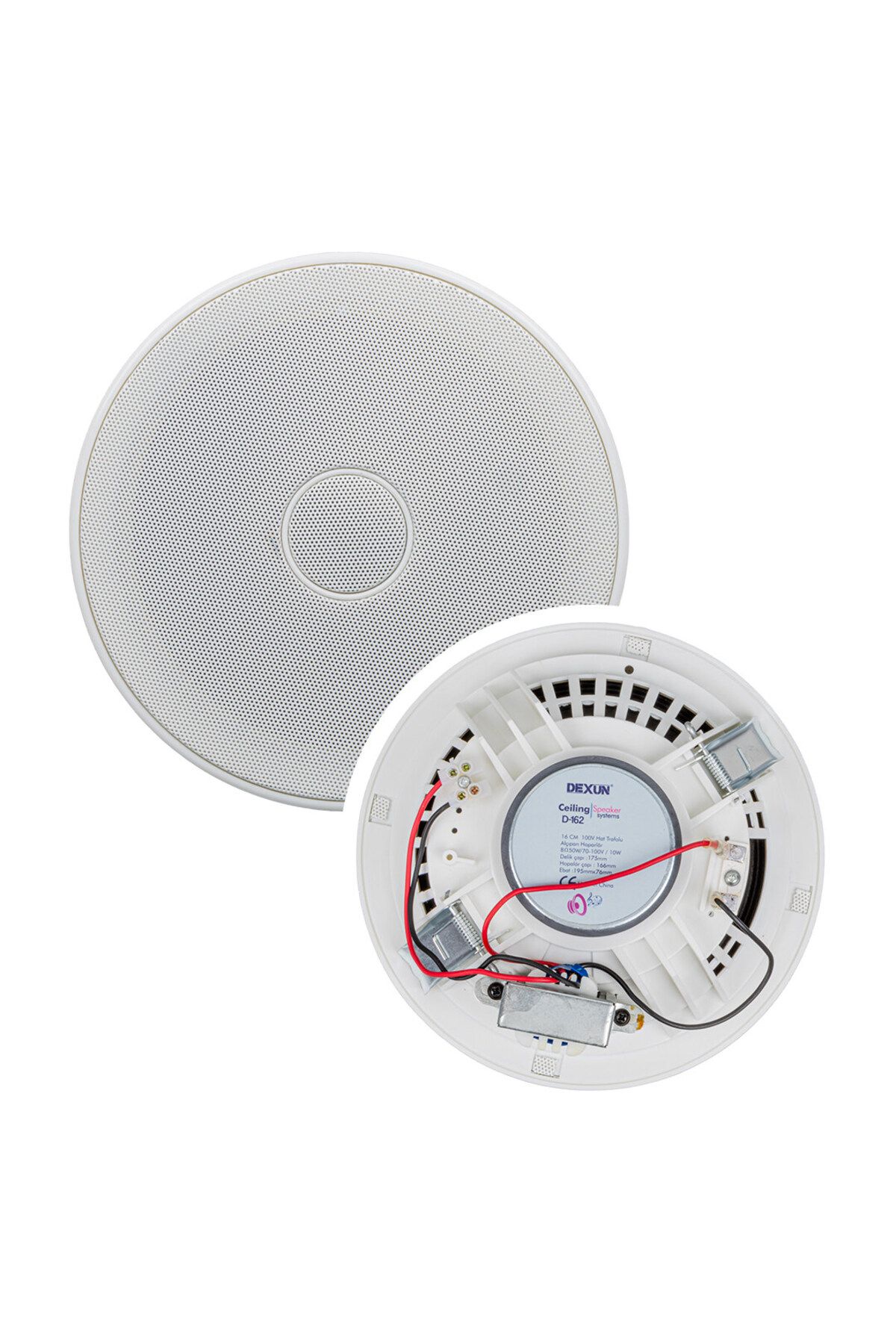 Modafiks DEXUN D-162 16CM 100V MAX 50W RMS 10W HAT TRAFOLU ALÇIPAN HOPARLÖR (TWEETERLİ) (4767)