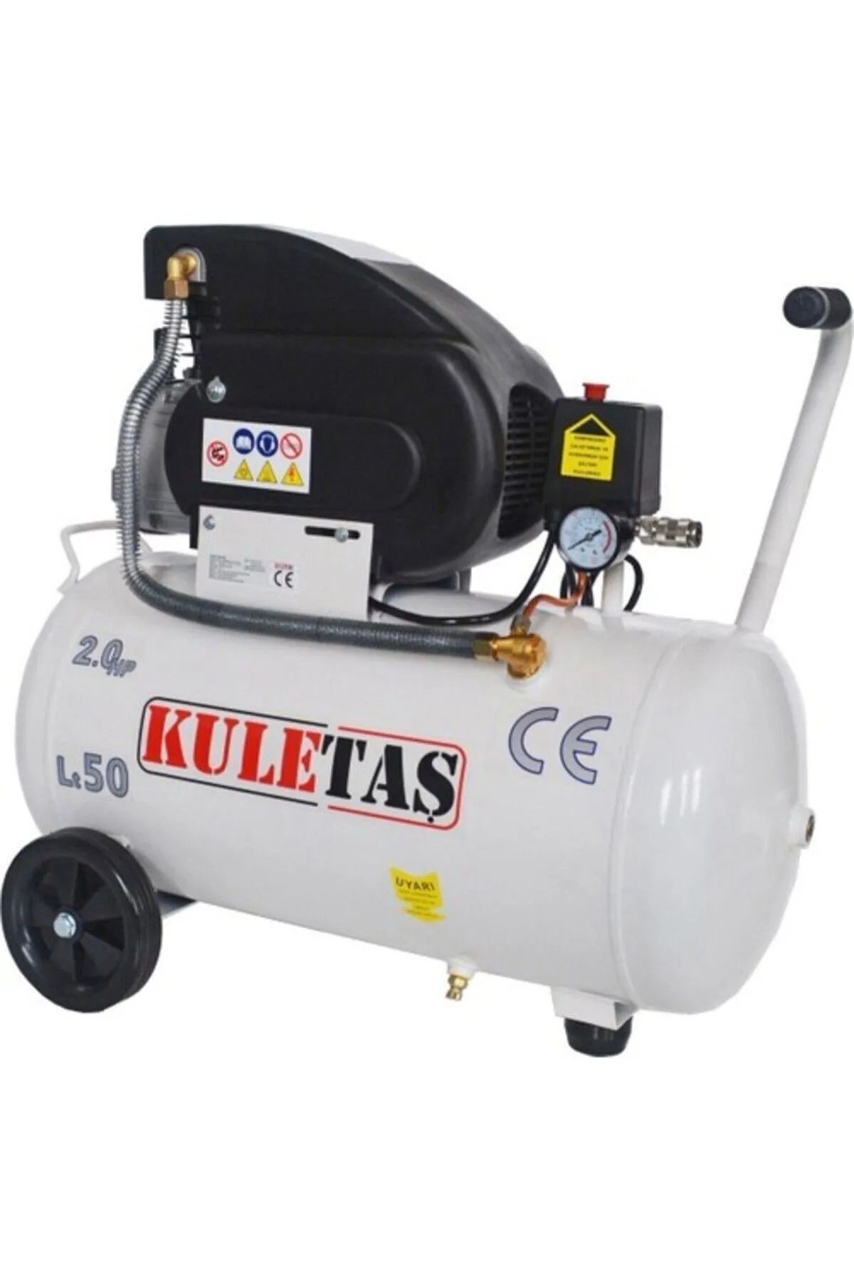 Kuletaş Kuletaş 50 Litre 2 HP 8 Bar Sessiz Halazen Soğutmalı Hava Kompresörü – CE Belgeli