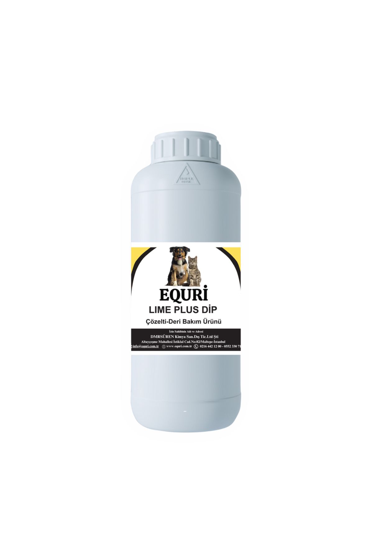 EQURİ Lime Plus Dip Yavru Kedi Köpek ve Tüylü Hayvanlar İçin 1 Lt