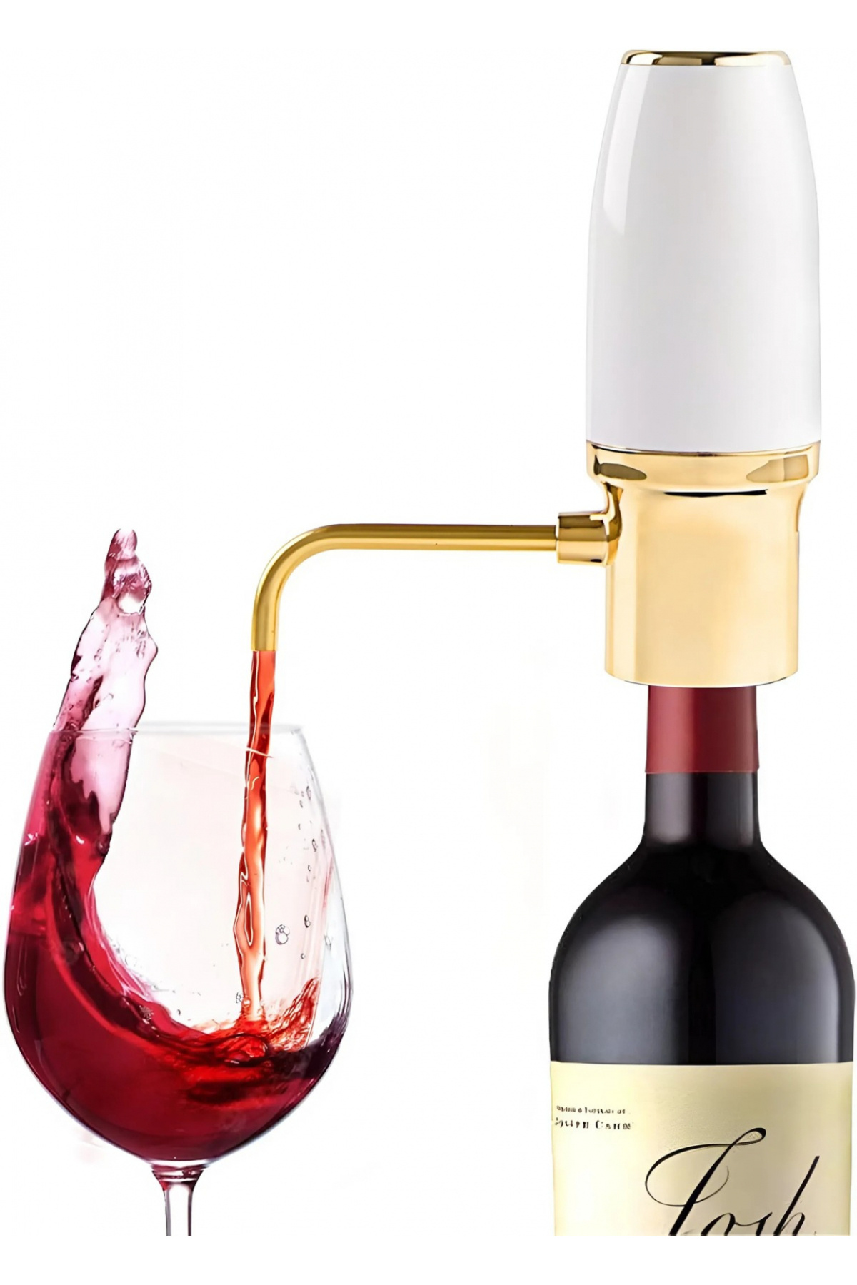 HASEPE Aerator Și Decantor Electric Premium, Pentru Vin, Whisky, Băuturi Alcoolice, Funcție De Decantor, Usb - One Size