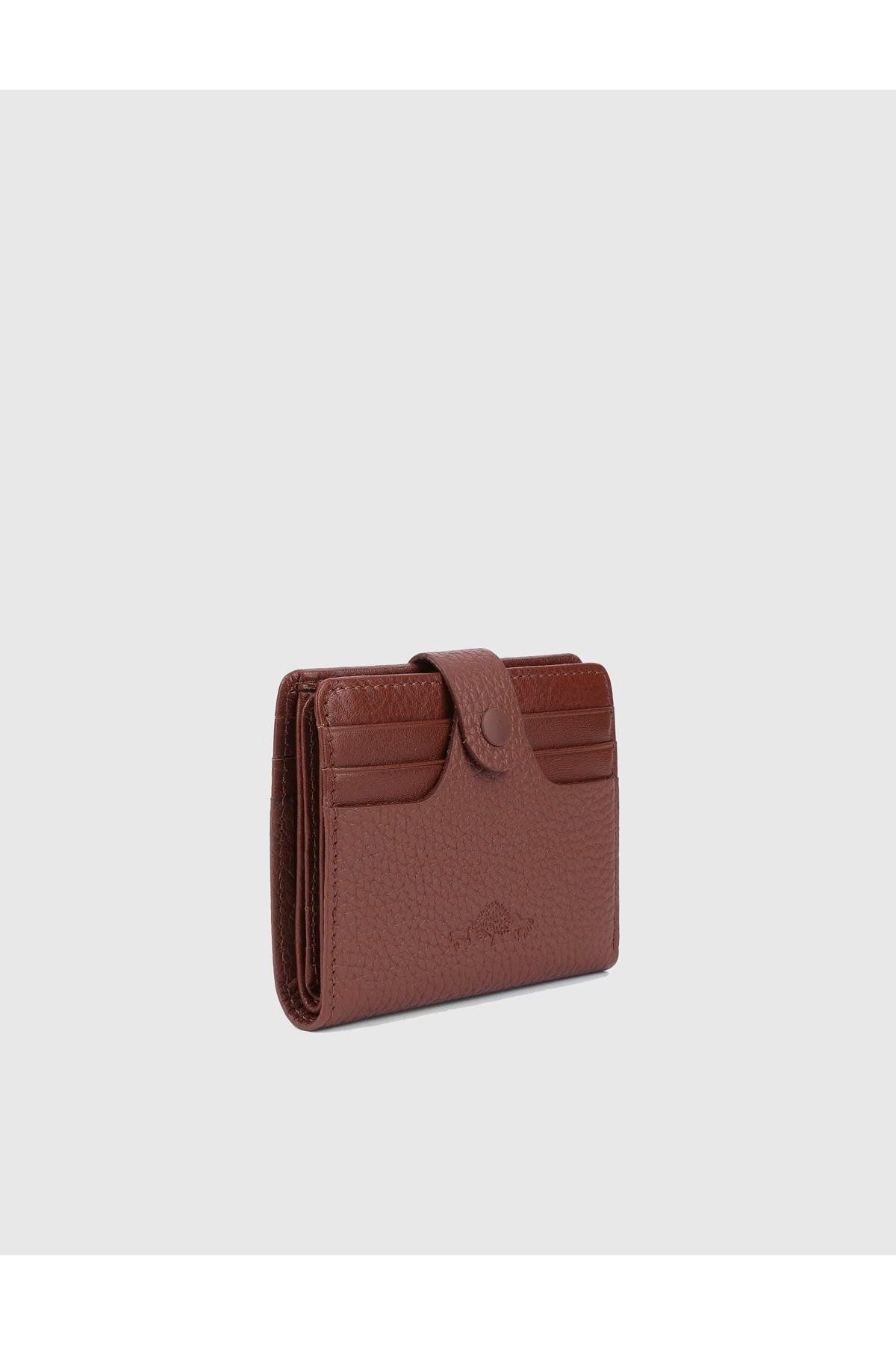 İLVİ Rainier Hakiki Deri Unisex Taba Cüzdan