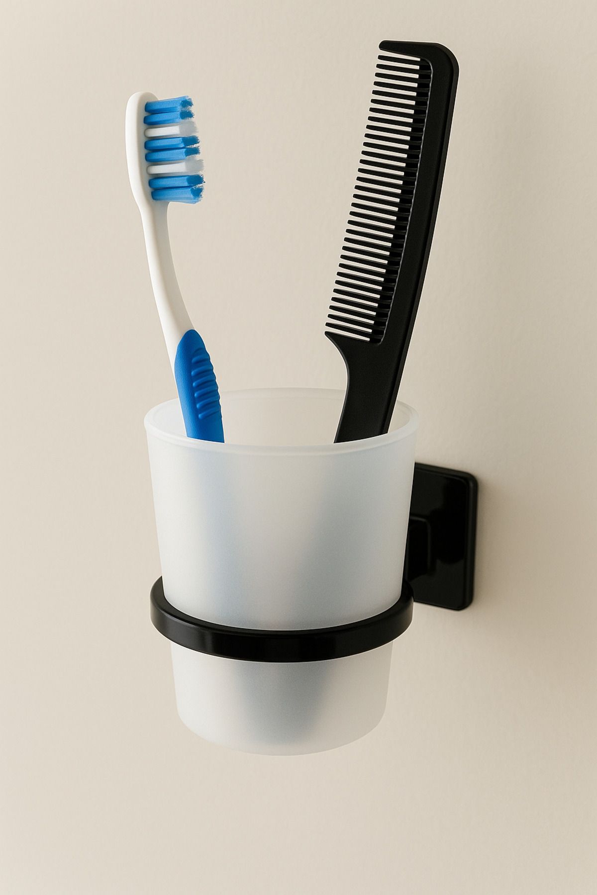 EHA HOME Güçlü yapışkanlı Diş fırçalık ve tarak askısı banyo organizer düzenleyici