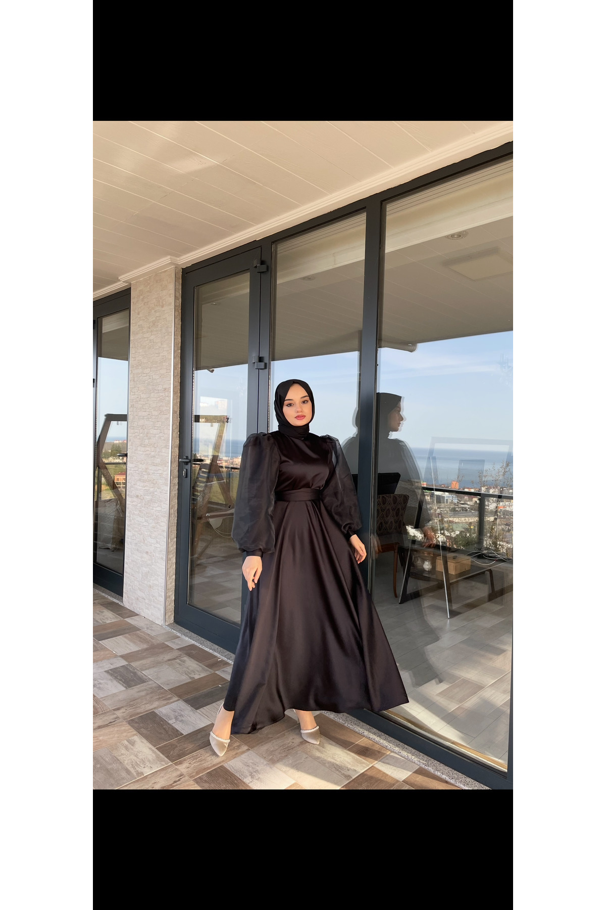 Butik Tesettür Abiye Elbise Nose